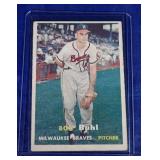 1957 Topps #127 Bob Buhl - Milwaukee Braves