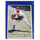 1957 Topps #383 Juan Pizarro ROOKIE CARD-Milwaukee