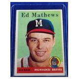 1958 Topps #440 Ed Mathews Milwaukee Braves Eddie