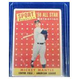1958 Topps #487 Mickey Mantle All-Star  New York