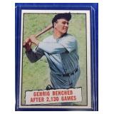 1961 Topps #405 Lou Gehrig - 2130 Games Baseball