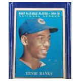 1961 Topps #485 Ernie Banks MVP Chicago Cubs