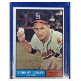 1961 Topps HIGH #524 Johnny Logan-Milwaukee Braves