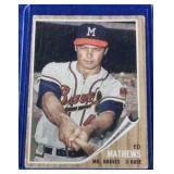 1962 Topps #30 Ed Mathews  Milwaukee Braves Eddie