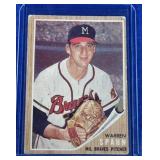 1962 Topps #100 Warren Spahn - Milwaukee Braves