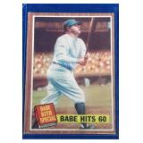 1962 Topps #139 Babe Ruth Special - Babe Hits 60