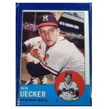 1963 Topps #126 Bob Uecker - Milwaukee Braves