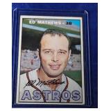 1967 Topps #166 Ed Mathews Milwaukee Braves Eddie