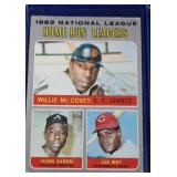 1970 Topps #65 Hank Aaron Willie McCovey NL Home
