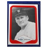 RARE 1975 Great Plains Greats Walter Johnson RED 