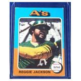 1975 Topps Reggie Jackson  Oakland Athletics New