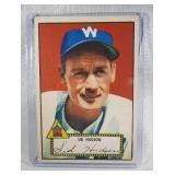 1952 Topps #60 Sid Hudson RED BACK - Washington