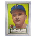 1952 Topps #12 Monty Basgal ROOKIE CARD BLACK BACK