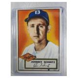 1952 Topps #136 Johnny Schmitz RED BACK  Brooklyn