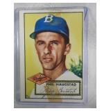 1952 Topps #198 Phil Haugstad ROOKIE CARD RED BACK