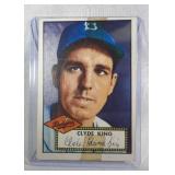 1952 Topps #205 Clyde King RED BACK  Brooklyn