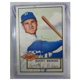 1952 Topps #239 Rocky Bridges ROOKIE CARD RED BACK