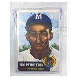 1953 Topps #185 Jim Pendleton ROOKIE CARD 