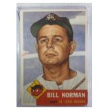 1953 Topps HIGH #245 Bill Norman St. Louis Browns