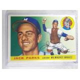 1955 Topps #23 Jack Parks ROOKIE CARD  Milwaukee