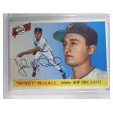 1955 Topps #42 Windy McCall ROOKIE CARD New York