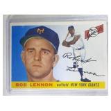 1955 Topps #119 Bob Lennon ROOKIE CARD - New York