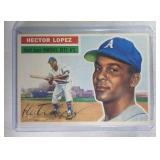 1956 Topps #16 Hector Lopez ROOKIE CARD - Kansas