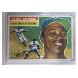 1956 Topps #42 Sandy Amoros  Brooklyn Los Angeles