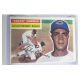 1956 Topps #308 Chuck Harmon  Cincinnati Reds
