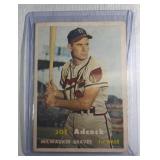 1957 Topps #117 Joe Adcock - Milwaukee Braves