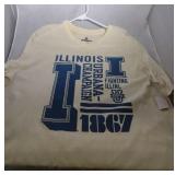 2 Illinois Fighting Illini mens Large shirts