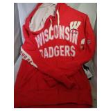 Wisconsin Badgers Mens Med zippered Hoodie