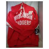Wisconsin Badgers Mens Med zippered Hoodie
