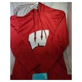 Wisconsin Badgers Mens Med zippered Hoodie