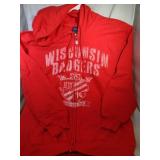 3 Wisconsin Badgers Mens Large Tee/Thermal/Hoodie