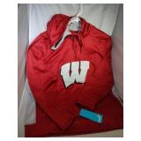 Wisconsin Badgers Mens Large zip up pullover