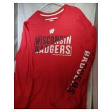 3 Wisconsin Badgers Mens XL shirts - one long
