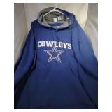 Dallas Cowboys Mens 4XL zippered hooded sweatshirt