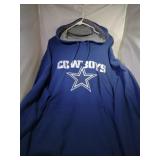 Dallas Cowboys Mens 4XL zippered hooded sweatshirt