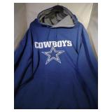 Dallas Cowboys Mens 4XL zippered hooded sweatshirt
