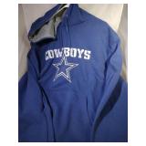 Dallas Cowboys Mens 4XL zippered hooded sweatshirt