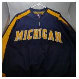 Michigan Wolverines Mens Med zipup Windbreaker