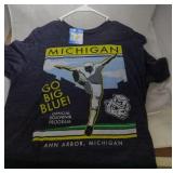 3 Michigan Wolverines Mens Large Tshirt,Long Sleev