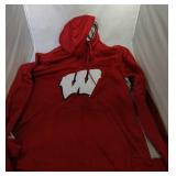 Wisconsin Badgers Mens XL zip up pullover hooded