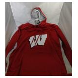 Wisconsin Badgers Mens XL zip up hooded pullover
