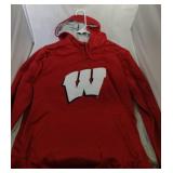 Wisconsin Badgers Mens XL zip up hooded pullover