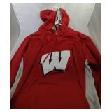 Wisconsin Badgers Mens XL zip up pullover hooded