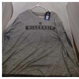 3 Wisconsin Badgers Mens 2XL shirts - one Spandex