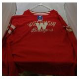 3 Wisconsin Badgers Mens 2XL shirts - two long