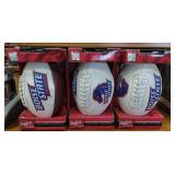 3 Rawlings full size footballs with autograph pen